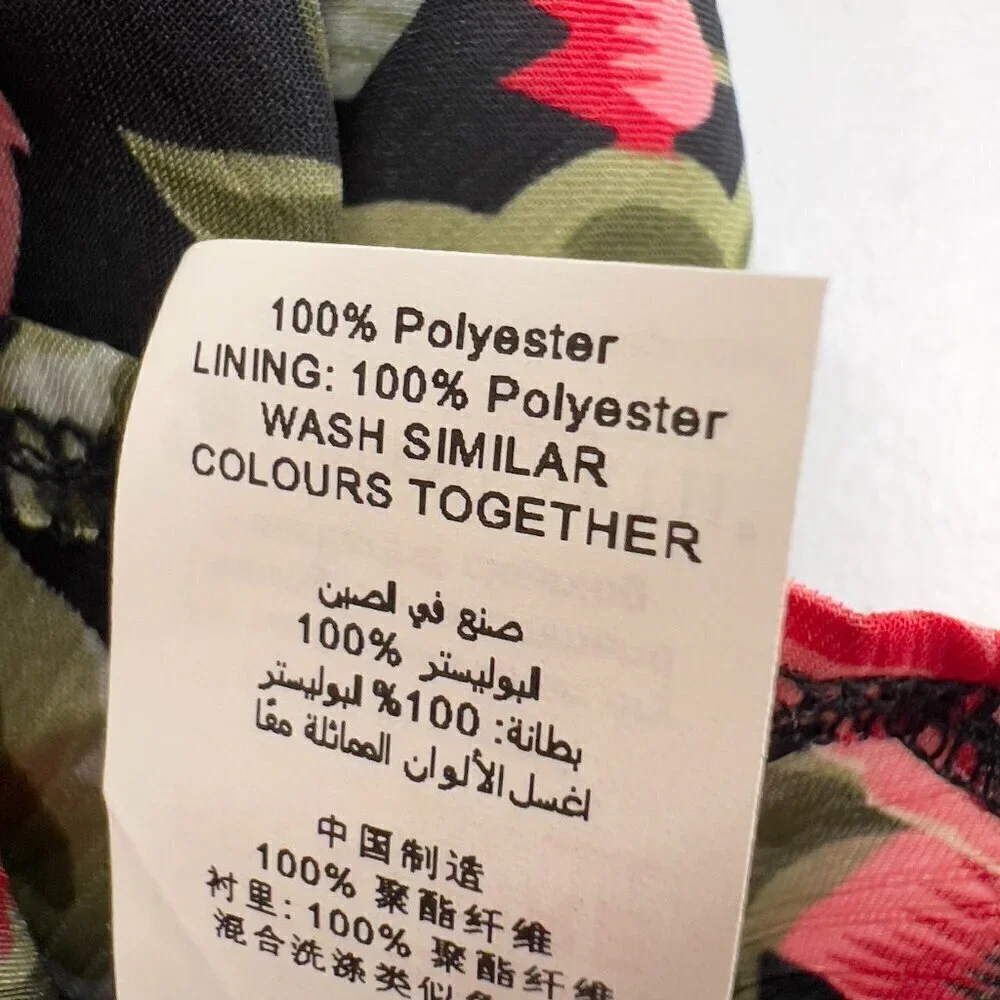 Missguided Plus Floral Wrap Over Dress Size 18 NWT - Picture 11 of 12